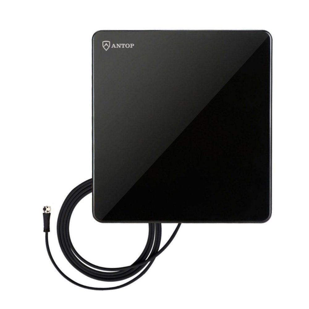 Indoor TV Antenna AT-206 Easy Setup Cancel Cable Save Money 40 mile signal range